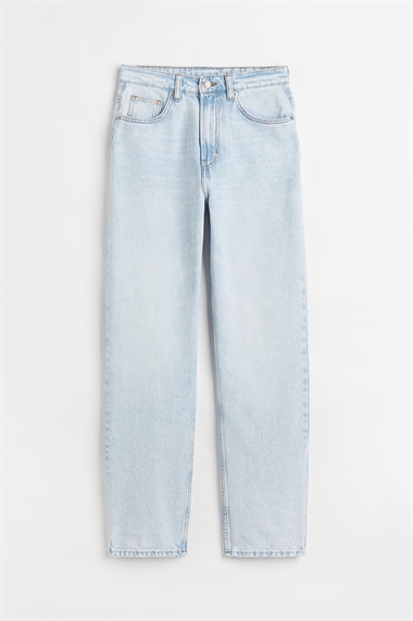 Прямые высокие джинсы 90-х