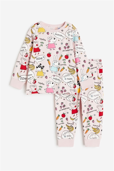 Пижама из хлопка с принтом
