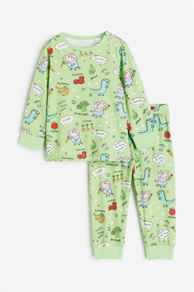 Пижама из хлопка с принтом