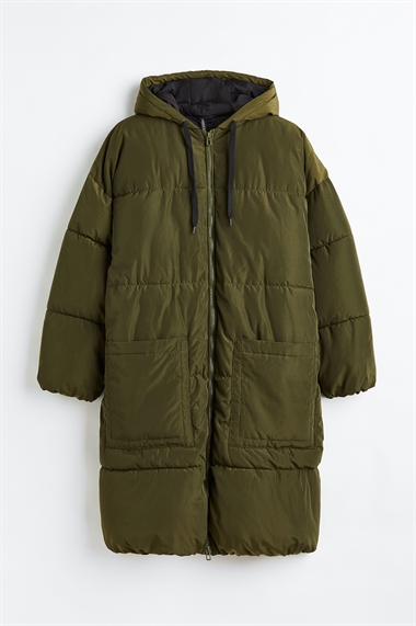 H&M+ Негабаритное стеганое пальто