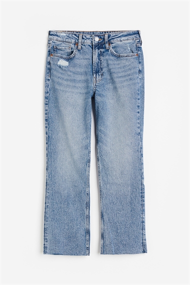 Расклешенные джинсы с высокой посадкой