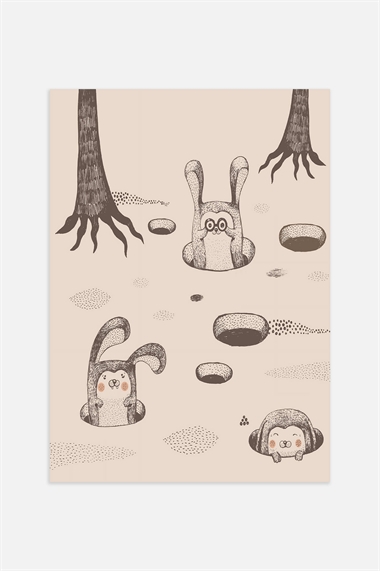 Плакат Друзья кролика