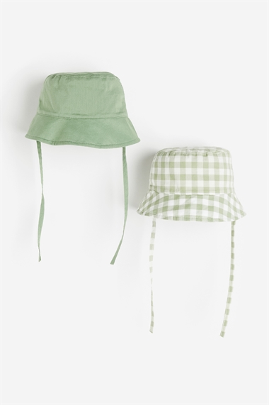 2 упаковки хлопковых солнцезащитных шляп
