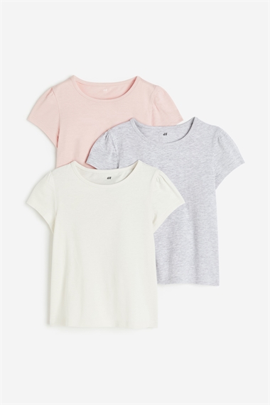 Комплект из 3 рубашек с пышными рукавами