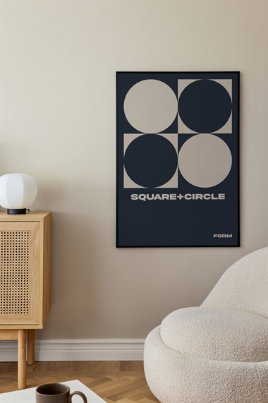 Плакат с квадратным кругом