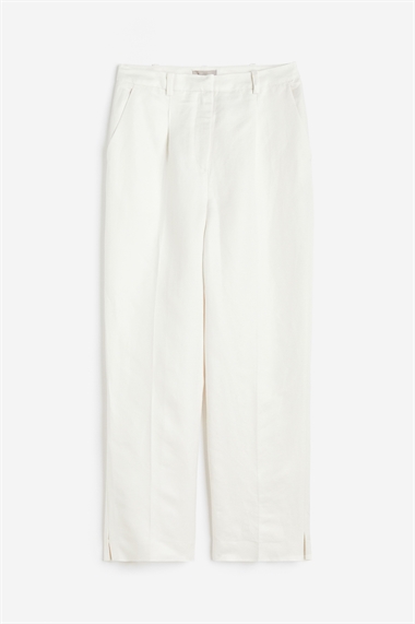 Классические брюки из смеси льна
