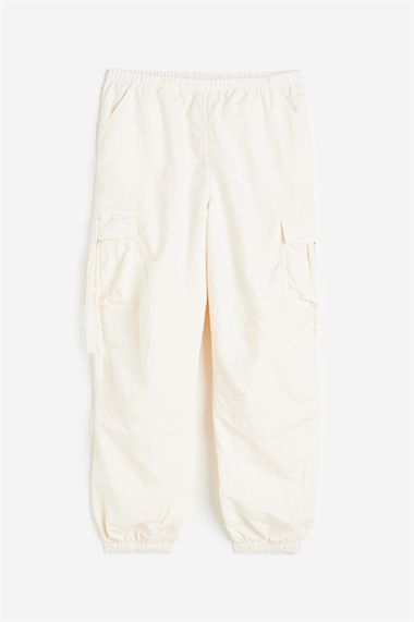 Парашютные брюки с низким поясом