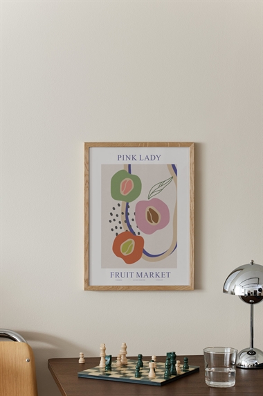 Плакат с изображением яблока на фруктовом рынке