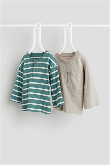 Комплект из 2 рубашек из хлопкового джерси