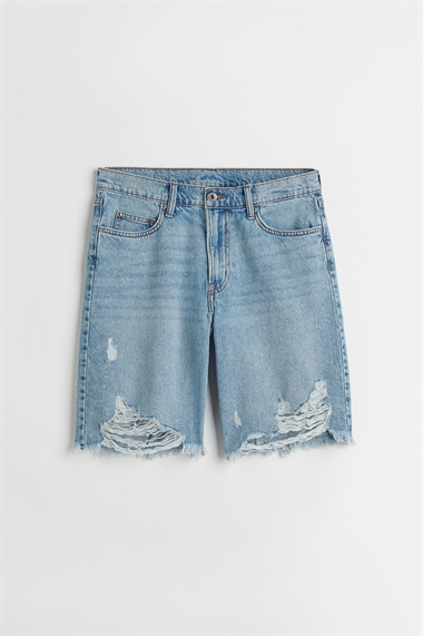 Мешковатые джинсовые шорты 90-х с низкой посадкой