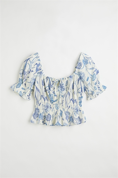 Блузка со слоеными рукавами H&M+