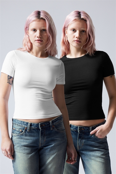 Комплект из 2 облегающих футболок