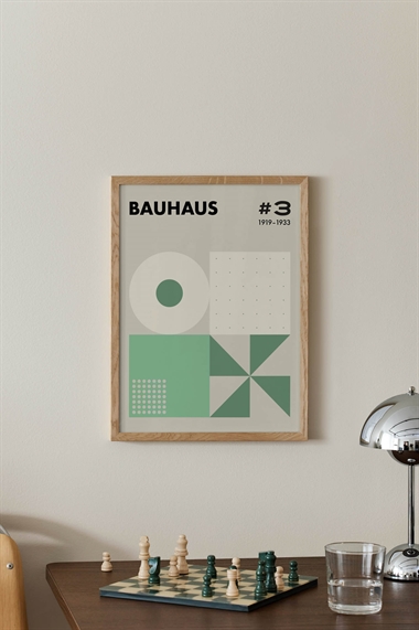 Зеленый постер Геометрия Баухауса