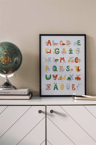 Плакат с немецким алфавитом