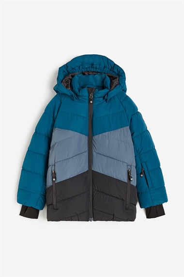 Стеганая лыжная куртка - Colorblock