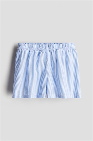 Пижамные шорты из хлопкового поплина