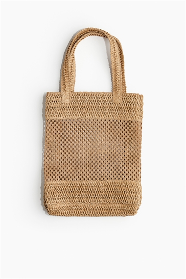 Соломенная сумка шоппер
