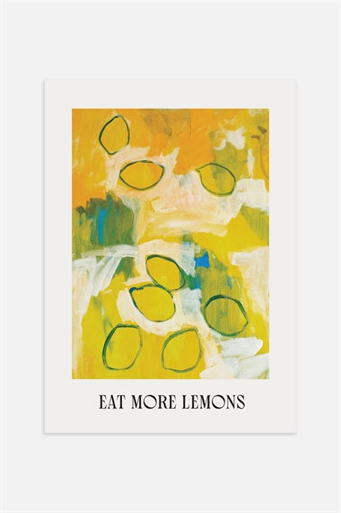 Плакат Ешьте больше лимонов