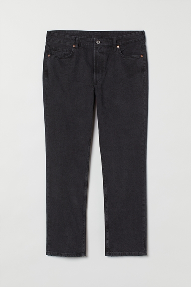 Винтажные прямые высокие джинсы H&M+