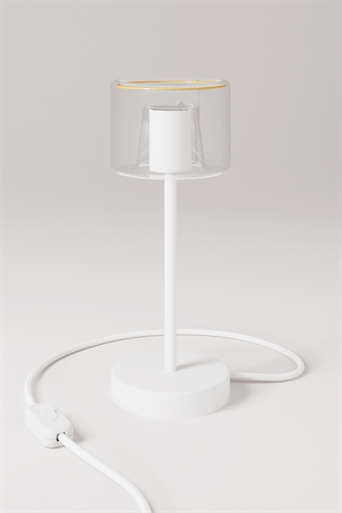 Настольная лампа с миниатюрной лампочкой-призраком