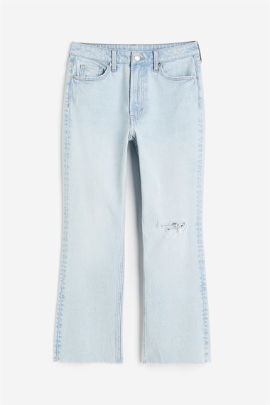 Расклешенные джинсы с высокой посадкой