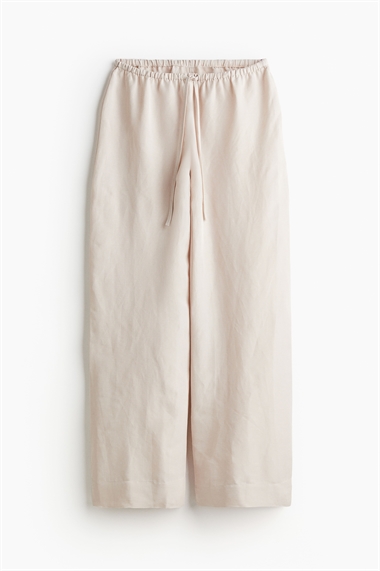 Пижамные брюки из смеси льна и вискозы