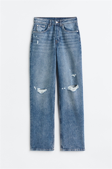Прямые брюки в стиле 90-х