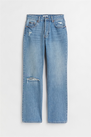Расклешенные джинсы укороченные