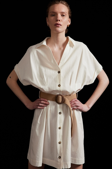 Платье-блузка с поясом