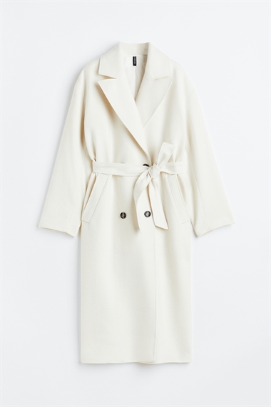 Пальто H&M+ с завязывающимся поясом