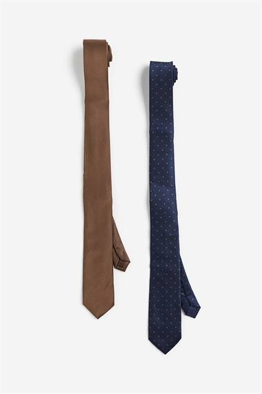 Набор из 2 атласных галстуков