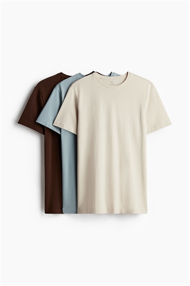 Комплект из трех футболок в облегающем стиле