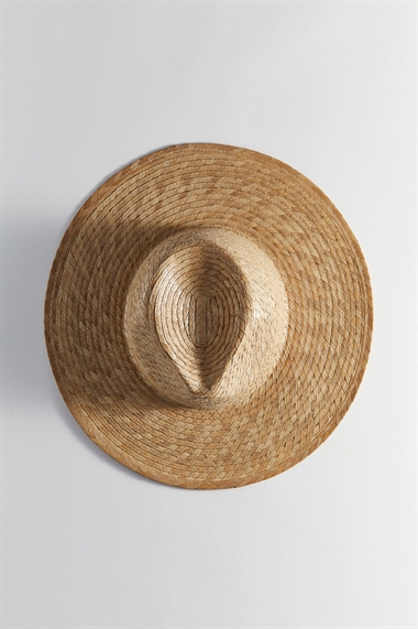 Соломенная шляпа федора