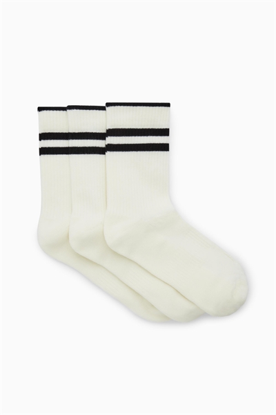 Спортивные носки в рубчик комплект из 3 пар
