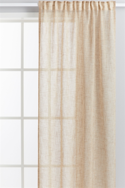 2 комплекта шторных платков из льняной ткани