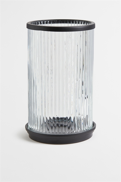 Большой фонарь из рифленого прозрачного стекла