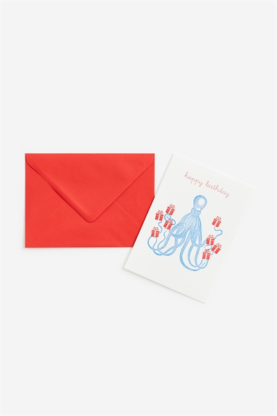 Поздравительная открытка с конвертом