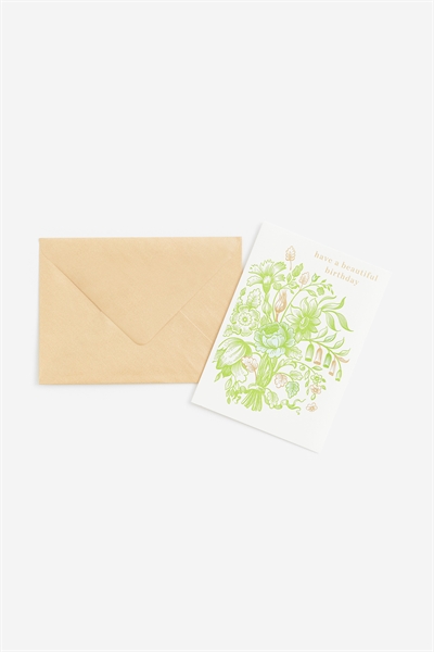 Поздравительная открытка с конвертом