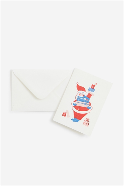Маленькая поздравительная открытка с конвертом