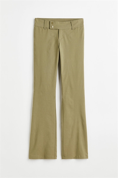 Расклешенные брюки с низким поясом