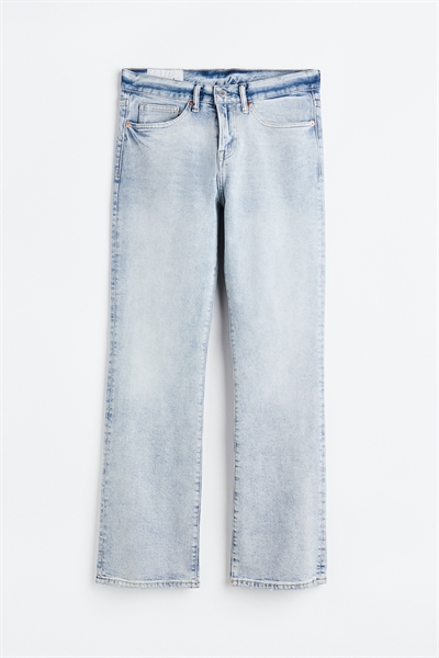 Расклешенные зауженные джинсы