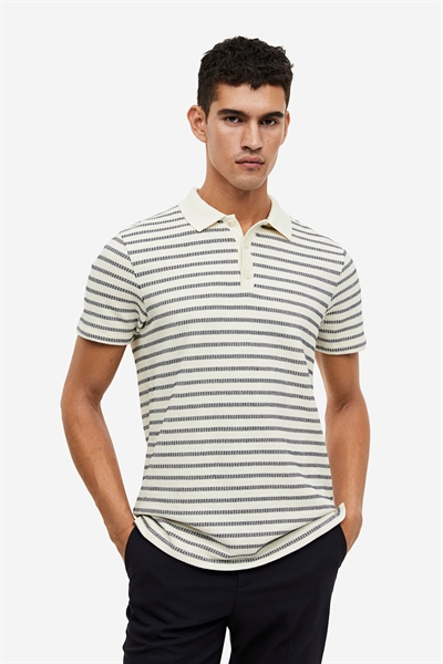Рубашка-поло Regular fit из текстурированного джерси