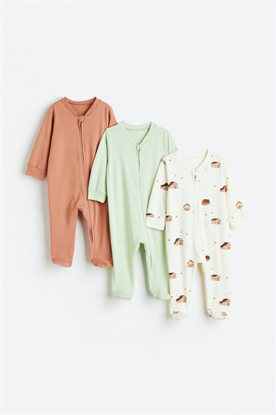 Пижама из 3 комплектов на молнии