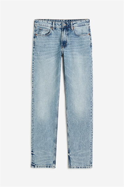 Прямые низкие джинсы