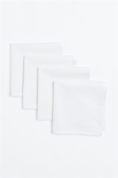 Хлопковые салфетки в упаковке из 4 штук артикул 1025093002