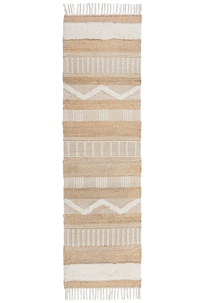 Ковер Medina Jute Stripe Patterned Runner Rug 1128169001