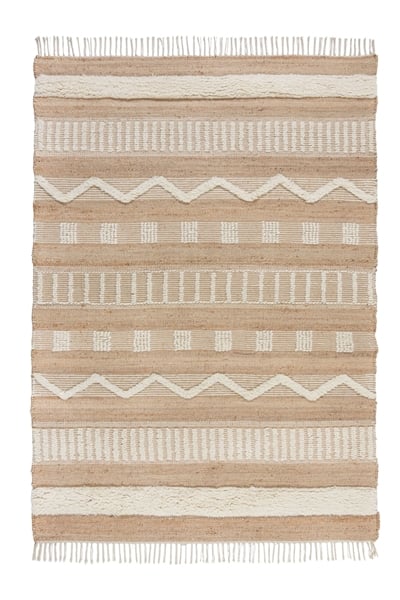 Ковер Medina Jute Stripe Patterned Runner Rug 1128176001