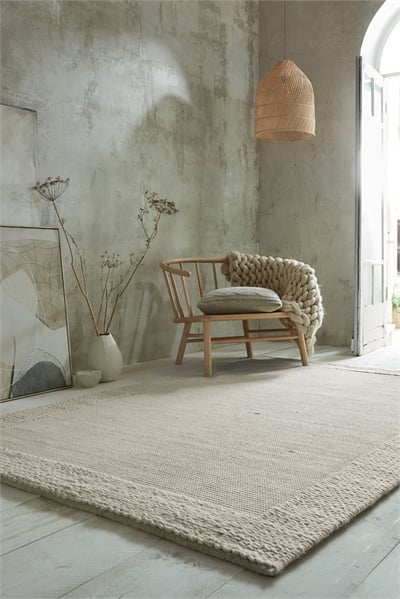 Ковер Rue Plait Neutral Wool Blend Rug 1180348001