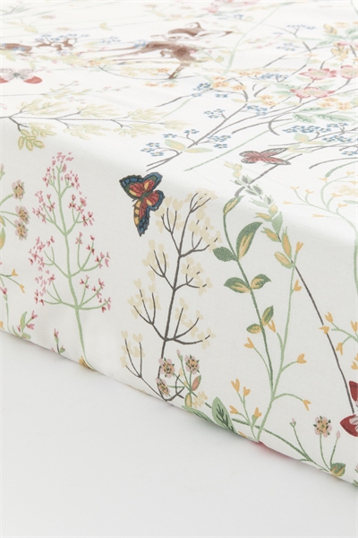 Хлопковая простыня с узором, на резинке артикул 1256758001