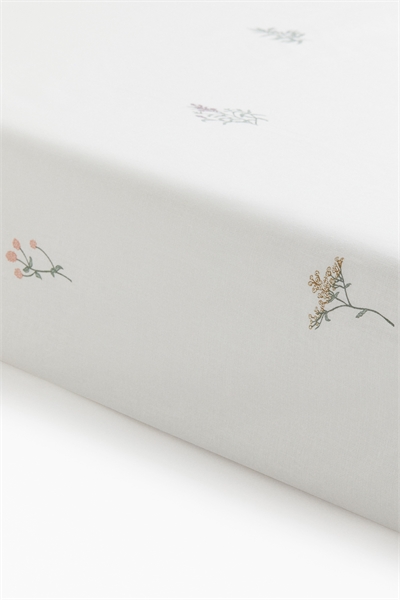 Хлопковая простыня на резинке с принтом артикул 1224359006